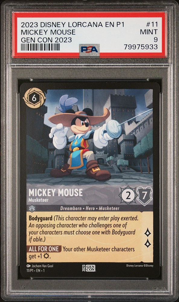2023 Disney Lorcana En P1-promo Mickey Mouse PSA 9