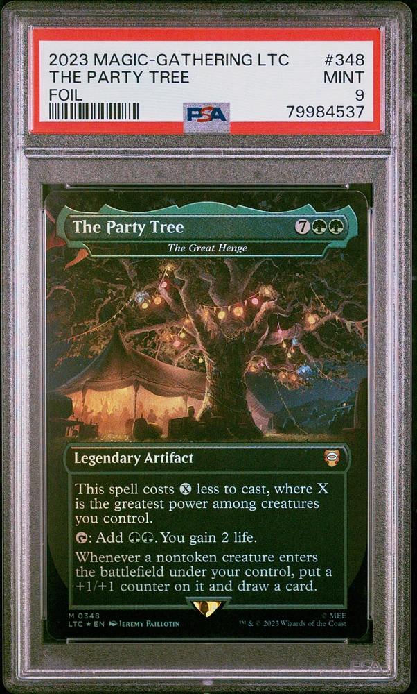 2023 Magic The Gathering Tales Of Middle-earth Commander 348 The Party Tree PSA