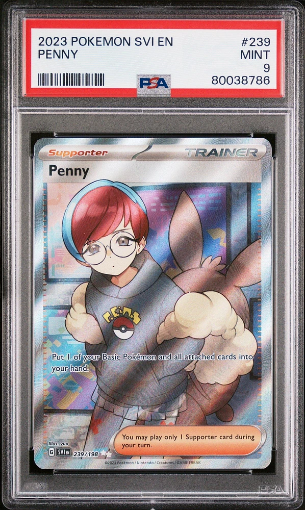 2023 Pokemon Svi En-scarlet & Violet 239 Penny PSA 9
