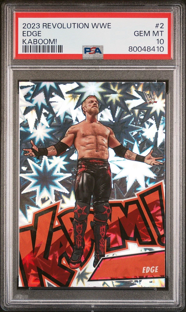 2023 Panini Revolution Wwe Kaboom! 2 Edge PSA 10