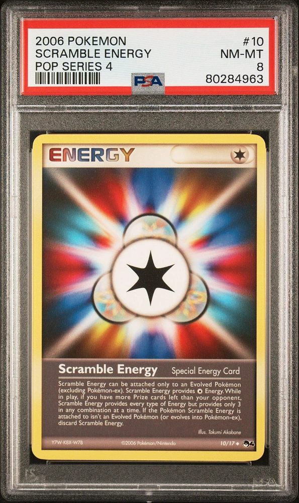 2006 Pokemon Pop Series 4 10 Scramble Energy PSA 8