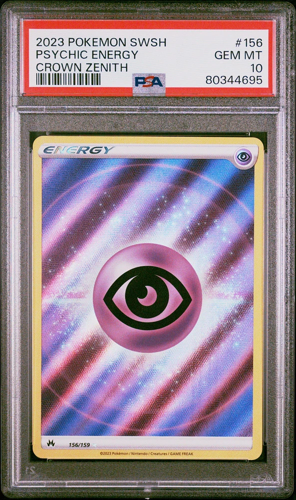 2023 Pokemon Sword And Shield Crown Zenith 156 Psychic Energy PSA 10