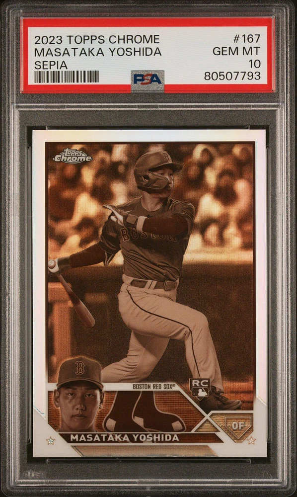 2023 Topps Chrome 167 Masataka Yoshida PSA 10