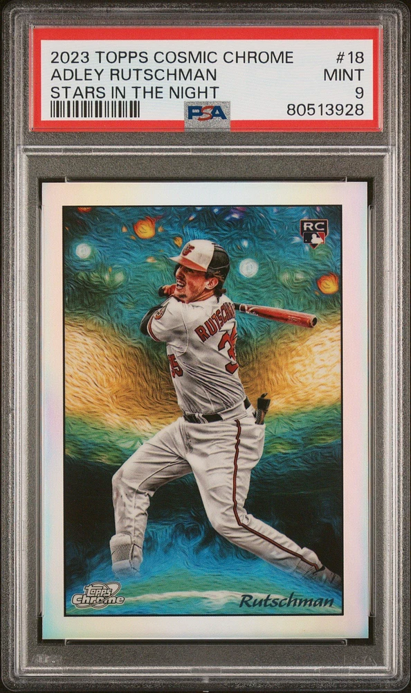 2023 Topps Cosmic Chrome Stars In The Night 18 Adley Rutschman PSA 9