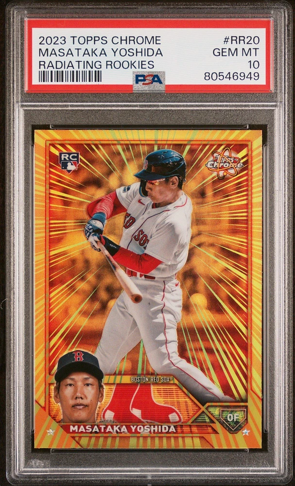 2023 Topps Chrome Radiating Rookies Rr20 Masataka Yoshida PSA 10