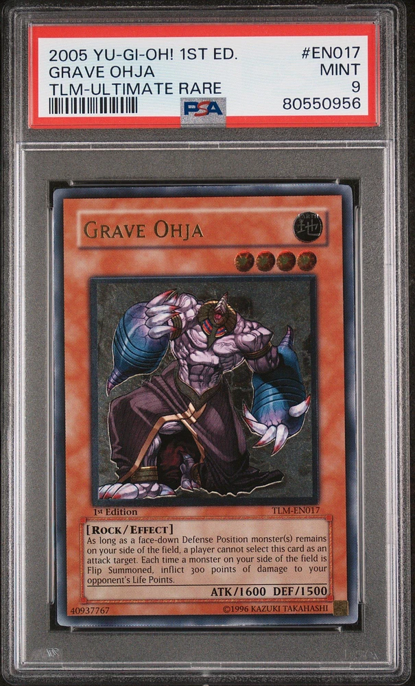 2005 Yu-gi-oh! Tlm-the Lost Millennium En017 Grave Ohja 1st Edition-ultimate Rare PSA 9