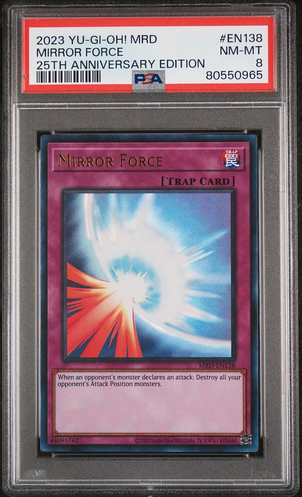 2023 Yu-gi-oh! Metal Raiders 25th Anniversary Edition En138 Mirror Force PSA