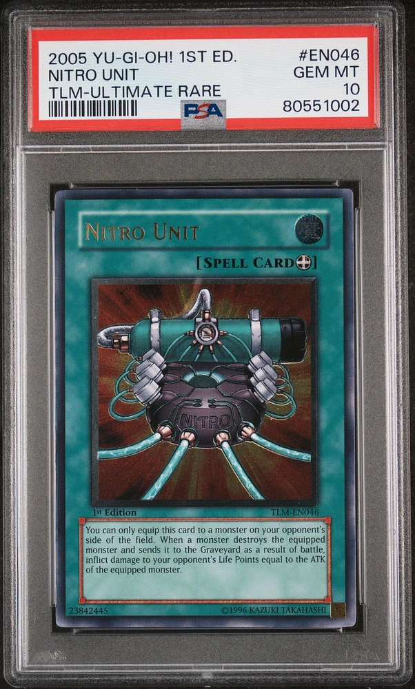2005 Yu-gi-oh! Tlm-the Lost Millennium En046 Nitro Unit 1st Edition-ultimate Rare PSA 10