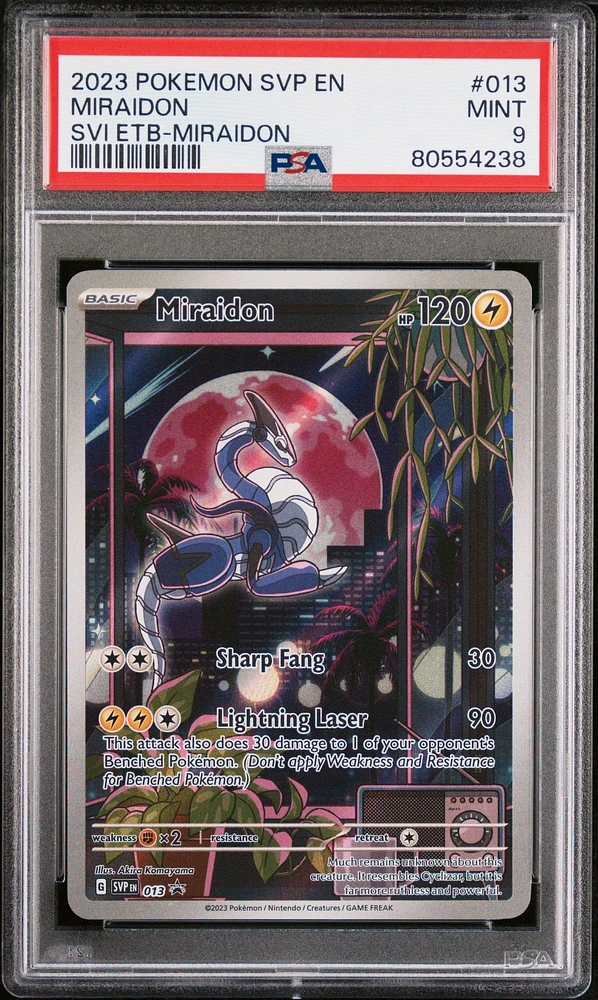 2023 Pokemon Svp En-sv Black Star Promo 013 Miraidon PSA 9