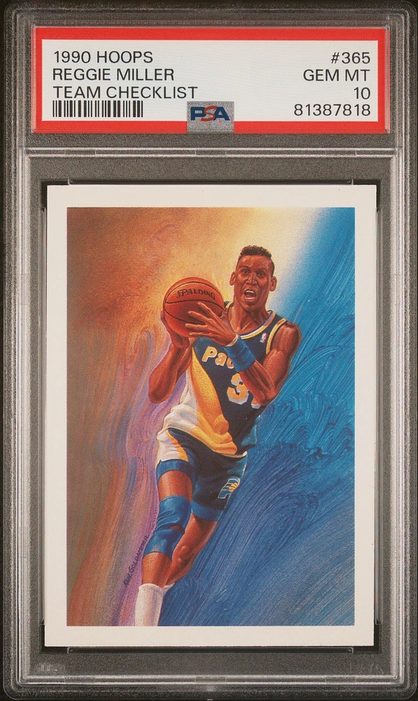 1990 Hoops 365 Reggie Miller PSA 10