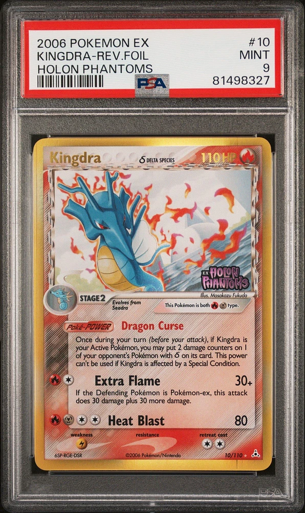 2006 Pokemon Ex Holon Phantoms 10 Kingdra PSA 9
