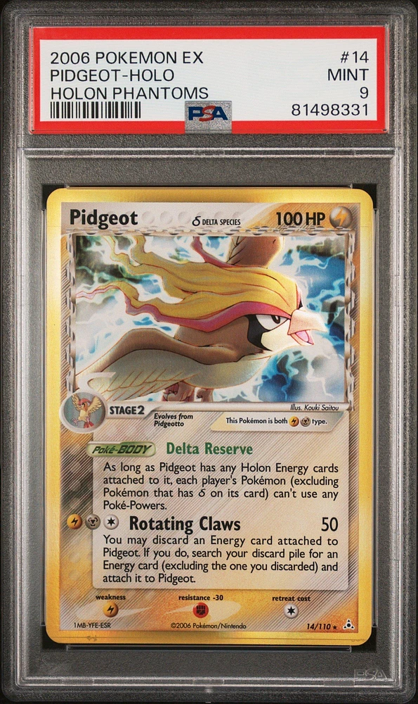 2006 Pokemon Ex Holon Phantoms 14 Pidgeot PSA 9