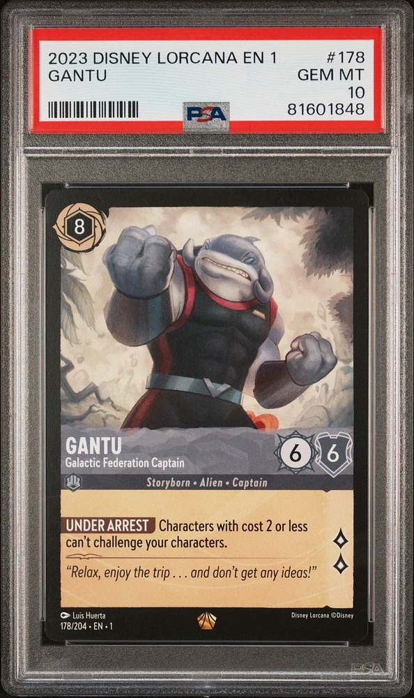 2023 Disney Lorcana En 1-the First Chapter 178 Gantu PSA 10