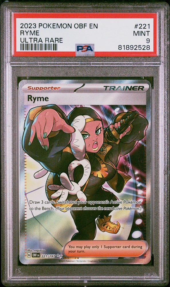 2023 Pokemon Obf En-obsidian Flames 221 Ryme Ultra Rare PSA