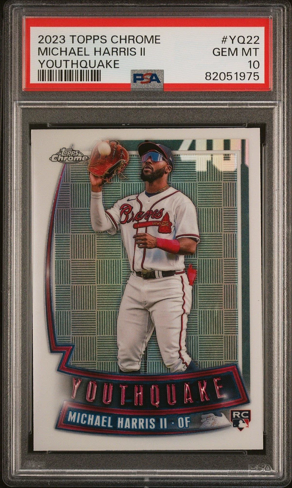 2023 Topps Chrome Youthquake Yq22 Michael Harris Ii PSA 10