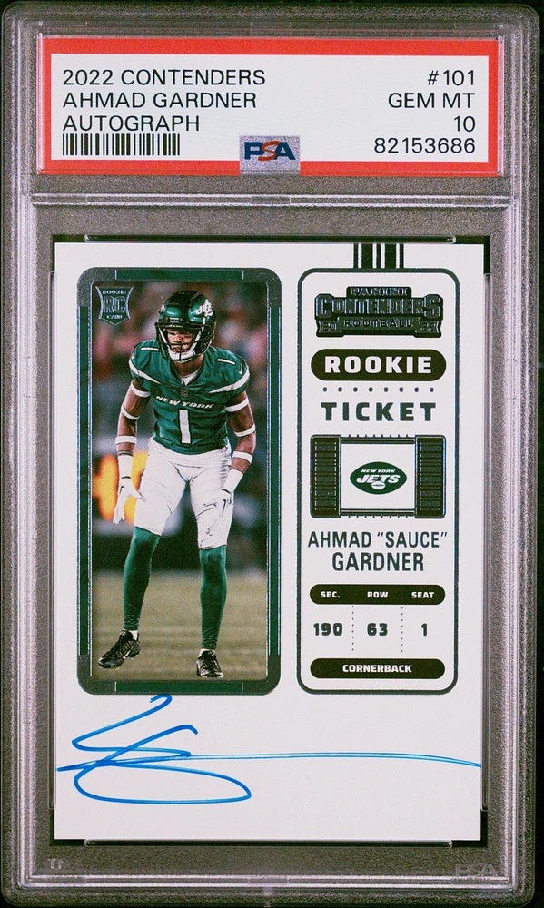 2022 Panini Contenders 101 Ahmad Gardner PSA 10