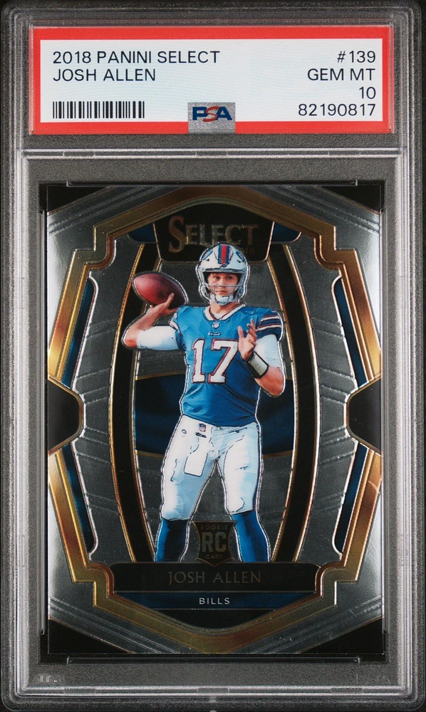 2018 Panini Select 139 Josh Allen PSA 10