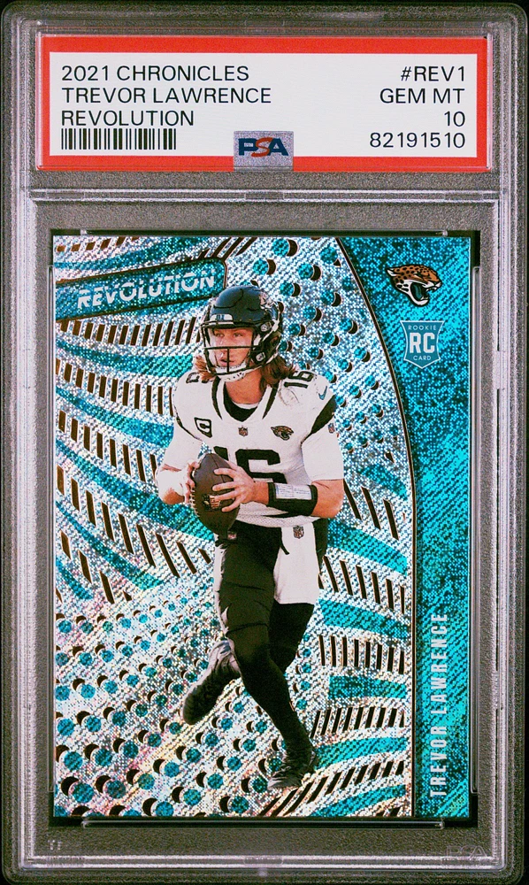 2021 Panini Chronicles Revolution Rev1 Trevor Lawrence PSA 10