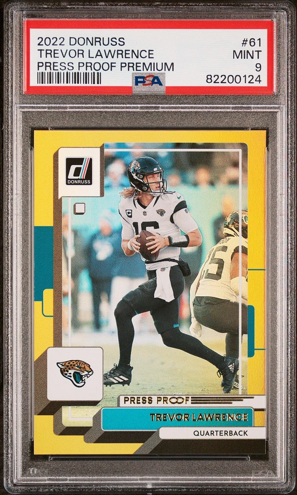 2022 Panini Donruss 61 Trevor Lawrence Press Proof Premium PSA 9