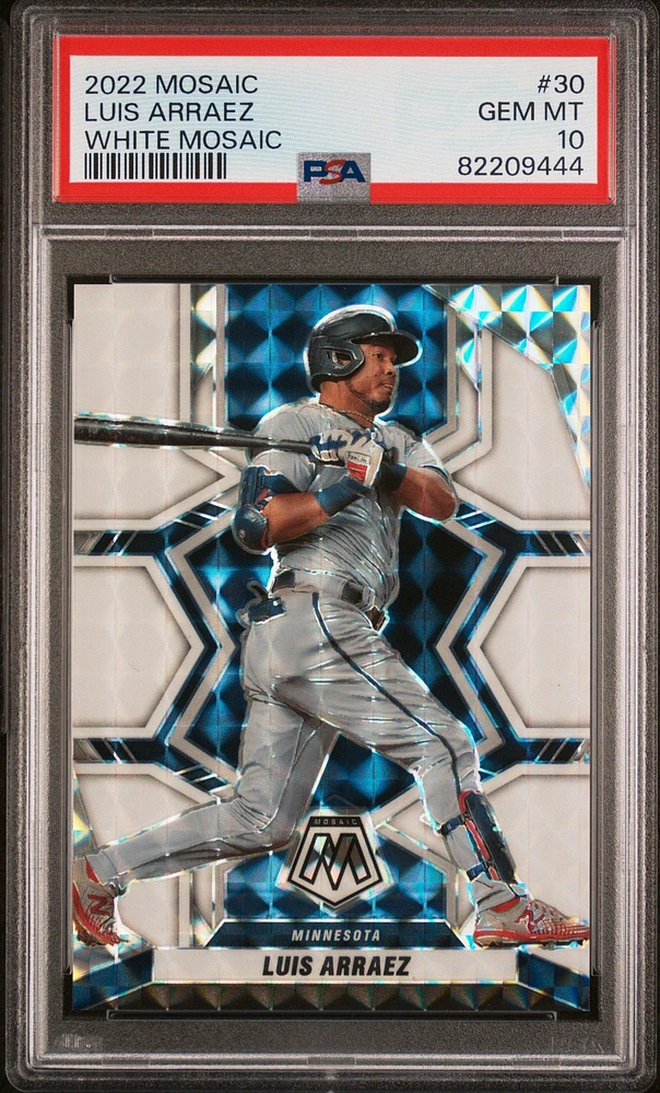 2022 Panini Mosaic 30 Luis Arraez White Mosaic PSA 10