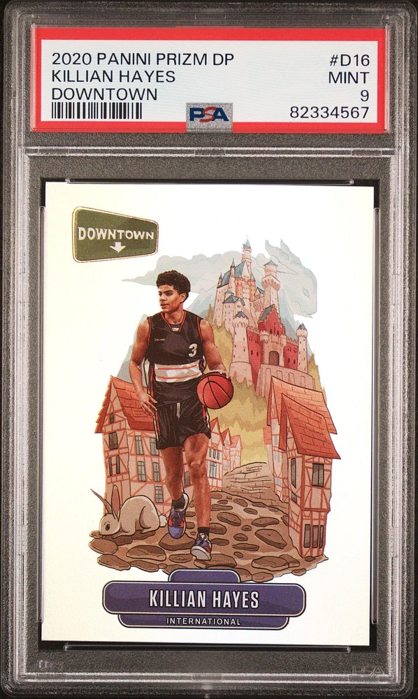 2020 Panini Prizm Draft Picks Downtown D16 Killian Hayes PSA