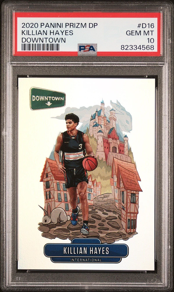 2020 Panini Prizm Draft Picks Downtown D16 Killian Hayes PSA 10