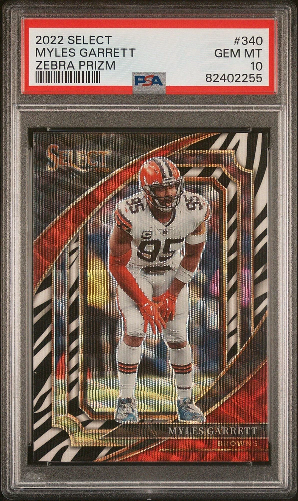 2022 Panini Select 340 Myles Garrett PSA 10