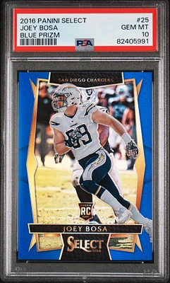 2016 Panini Select 25 Joey Bosa Blue Prizm PSA 10