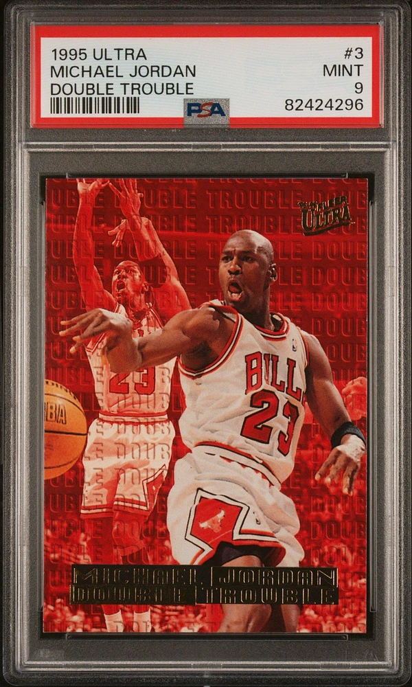 1995 Ultra Double Trouble 3 Michael Jordan PSA 9