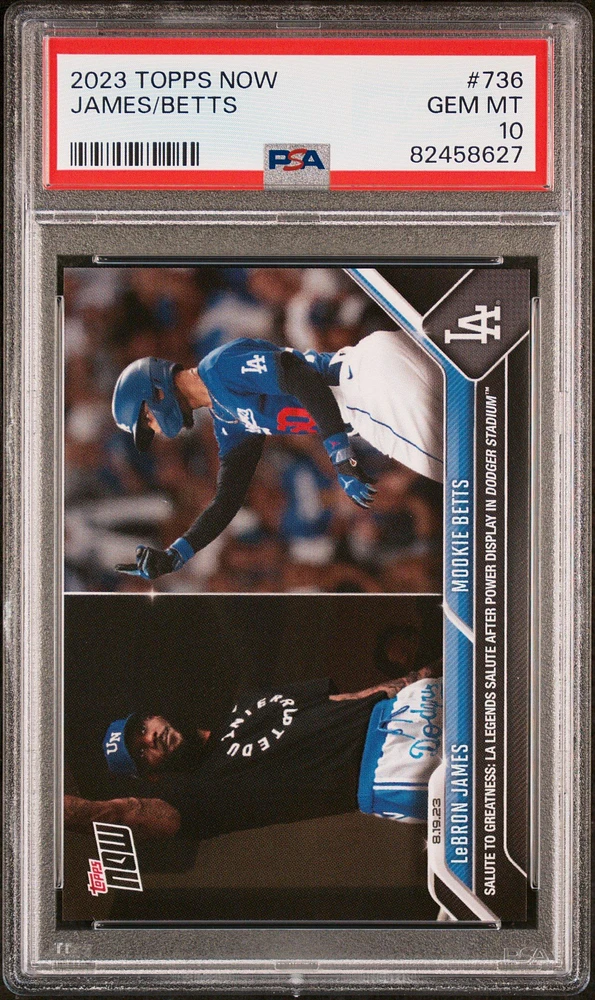 2023 Topps Now 736 James/betts PSA 10