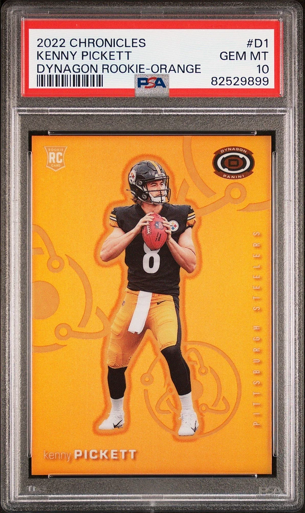 2022 Panini Chronicles Dynagon Rookies D1 Kenny Pickett Orange PSA 10