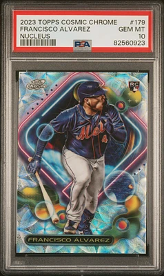 2023 Topps Cosmic Chrome 179 Francisco Alvarez Nucleus PSA 10