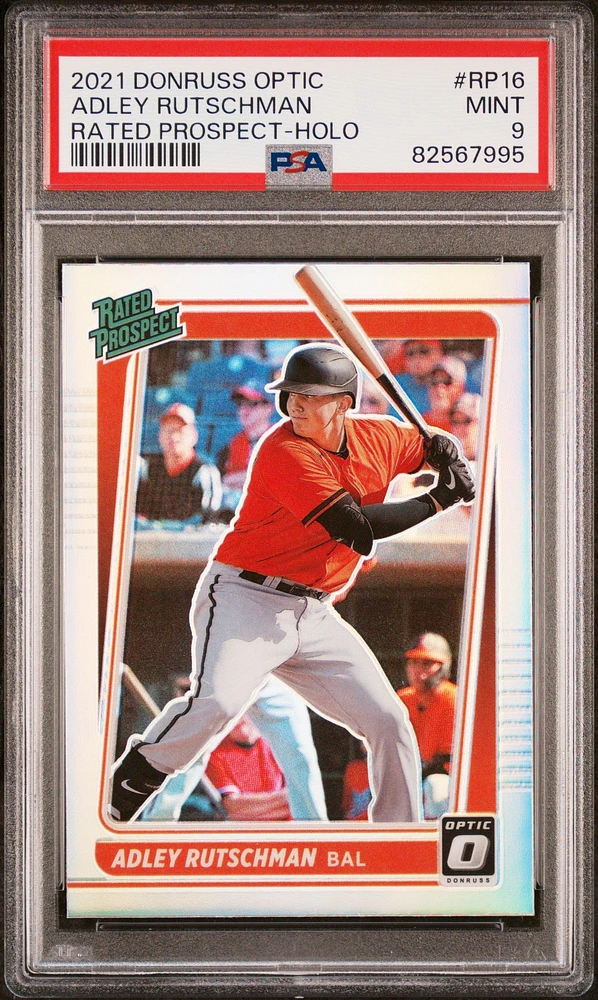 2021 Panini Donruss Optic Rated Prospect Rp16 Adley Rutschman PSA 9