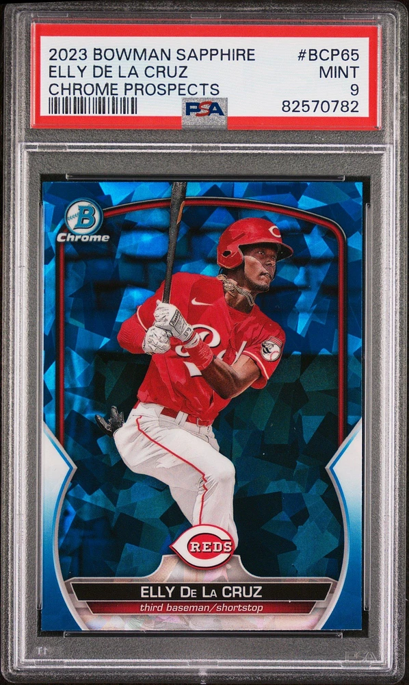 2023 Bowman Sapphire Edition Chrome Prospects Bcp65 Elly De La Cruz PSA
