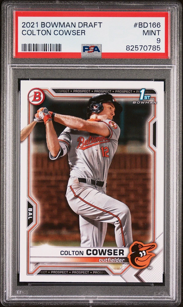 2021 Bowman Draft Bd166 Colton Cowser PSA 9
