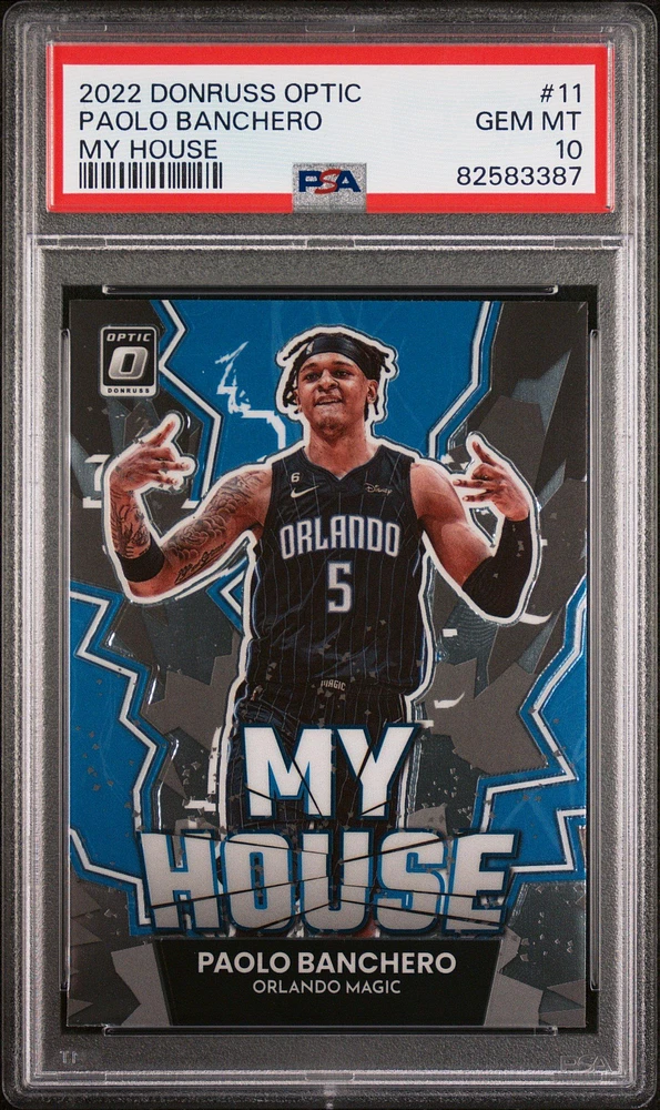 2022 Panini Donruss Optic My House 11 Paolo Banchero PSA 10