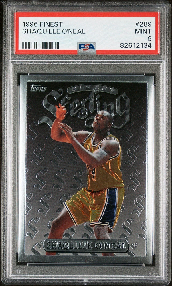1996 Finest 289 Shaquille O'neal PSA 9
