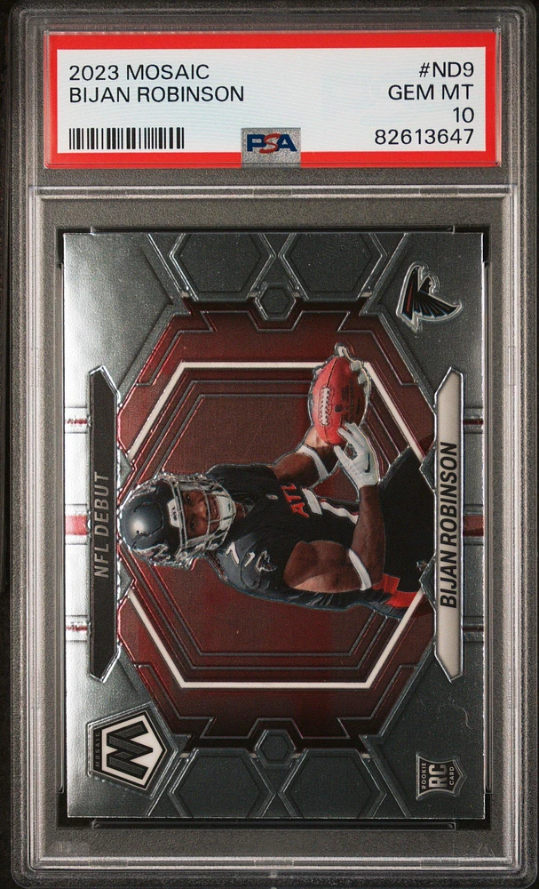 2023 Panini Mosaic Nfl Debut Nd9 Bijan Robinson PSA 10