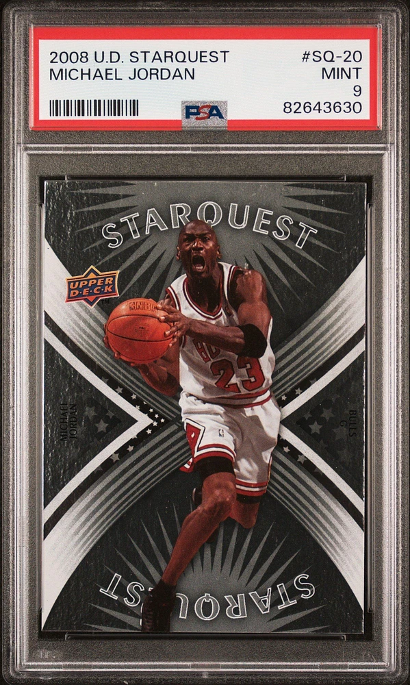 2008 Upper Deck Starquest Sq-20 Michael Jordan PSA 9