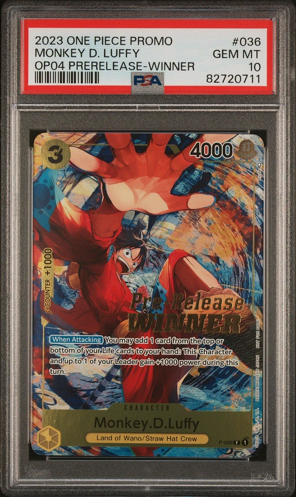 2023 One Piece Promos Monkey D. Luffy PSA 10