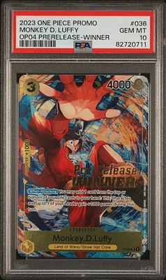 2023 One Piece Promos Monkey D. Luffy PSA 10