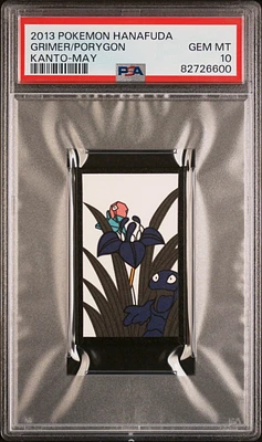 2013 Pokemon Hanafuda Kanto Porygon/grimer May PSA 10