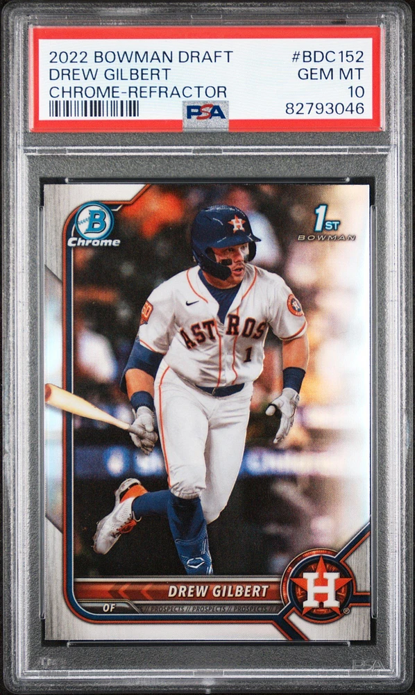 2022 Bowman Draft Bdc152 Drew Gilbert Chrome-refractor PSA 10