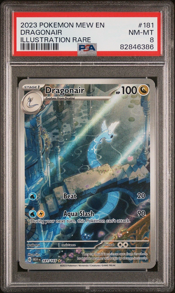 2023 Pokemon Mew En-151 181 Dragonair PSA