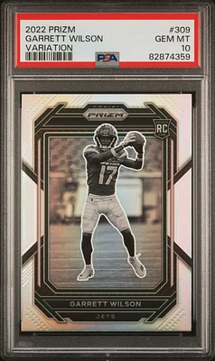 2022 Panini Prizm 309 Garrett Wilson Variation PSA 10