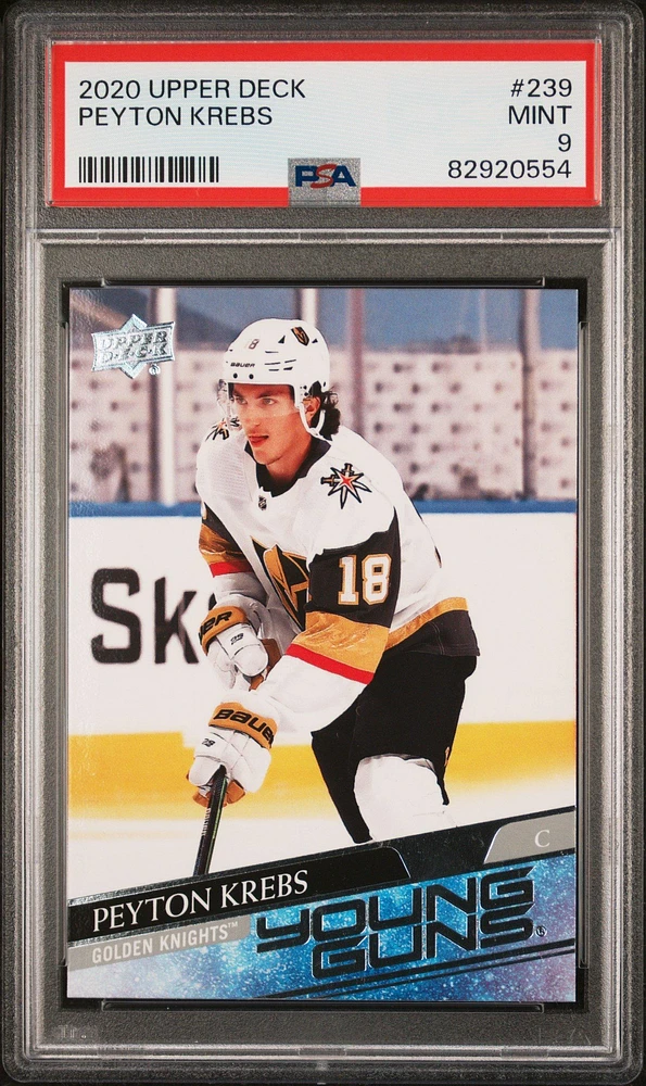 2020 Upper Deck 239 Peyton Krebs PSA 9