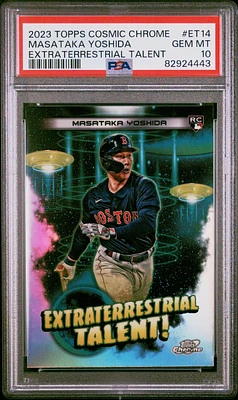 2023 Topps Cosmic Chrome Extraterrestrial Talent Et14 Masataka Yoshida PSA 10