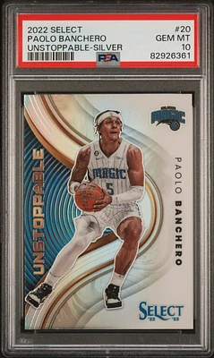 2022 Panini Select Unstoppable 20 Paolo Banchero PSA 10