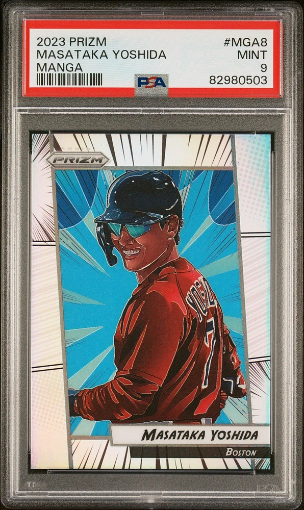 2023 Panini Prizm Manga Mga8 Masataka Yoshida PSA 9