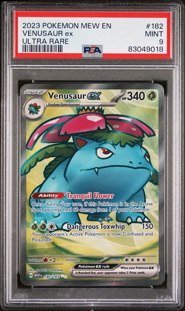 2023 Pokemon Mew En-151 182 Venusaur Ex PSA